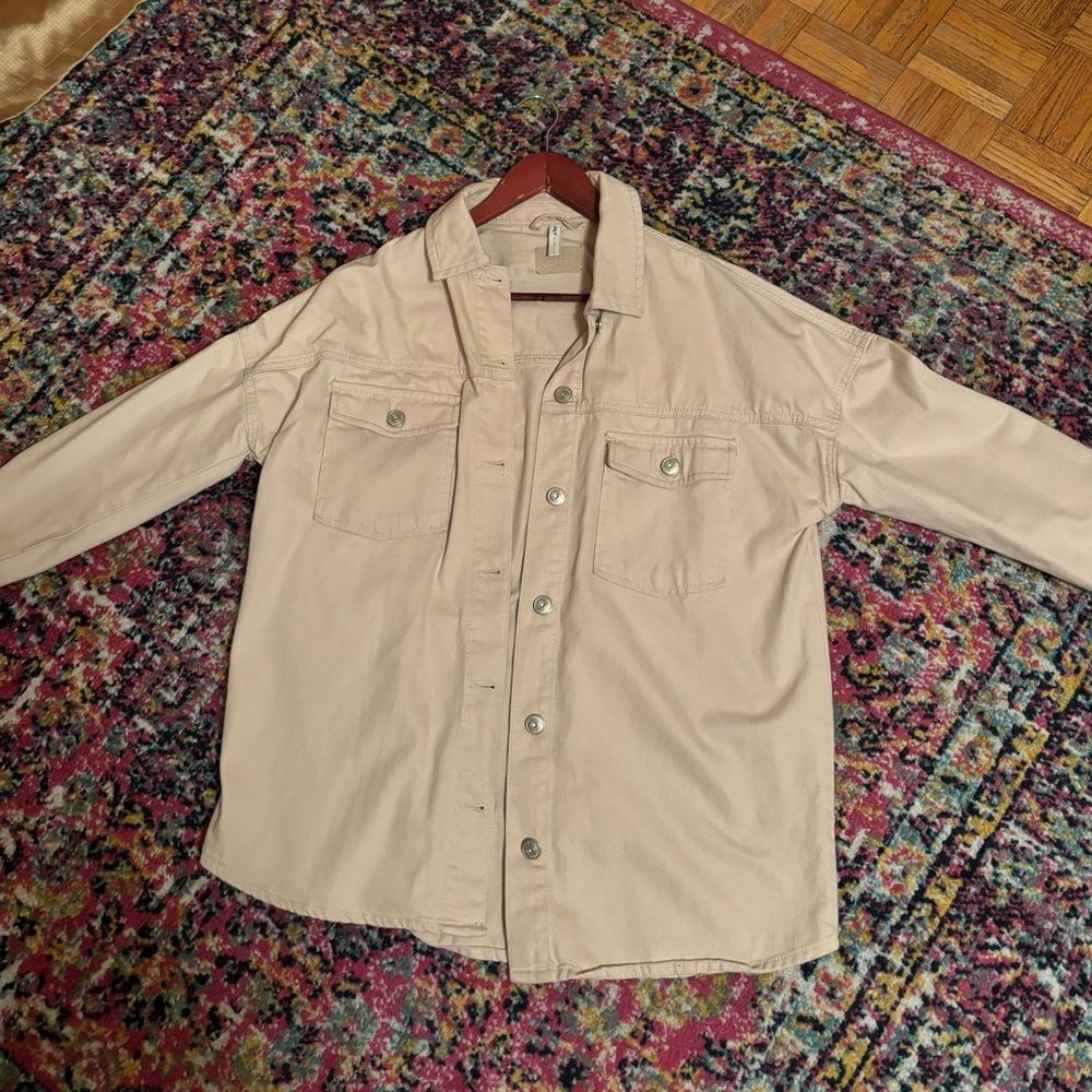 Cream Denim Jacket